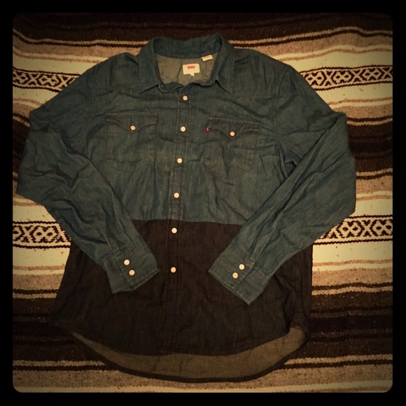 Levi's Other - Brand new Levi faux denim long sleeve shirt.